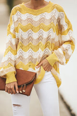 You Are My Sunshine – Pullover mit leuchtend gelben Streifen