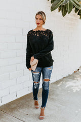 Suéter de punto bordado Hazey Baby