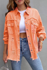 Lo que me gusta de la chaqueta vaquera de manga larga con bolsillo