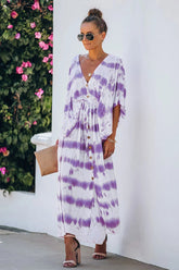 On My Mind Tie-Dye Button Up Maxi Dress