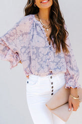 Dreamy Days Button Up Printed Top