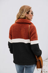 Love You More Zip Up Teddy Coat