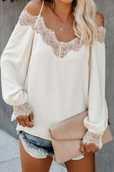 Nearness of You Lace Off Shoulder Top