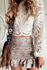 Take My Chance – Weißes Spitzentop