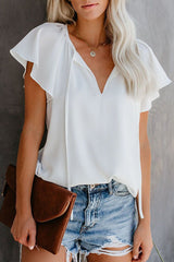 Sweet Like Me Ruffle Short Sleeve Top