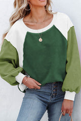 Feeling Fab Teddy Color Block Pullover