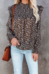 Top fruncido estampado "Sipping On Love"