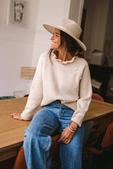 Suéter con botones "Escríbeme un poema"