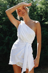 I Like The Way One Shoulder Sleeveless Mini Dress