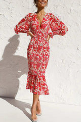 Stay Close – Gesmoktes Midikleid mit Blumenmuster