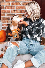 Jersey de manga larga de cuadros vichy All at Once