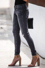 Vaqueros ajustados con lavado negro Just Do It