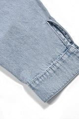 Top vaquero con hombros descubiertos Vibe de hoy