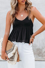 Top de tirantes fruncido Smile Awhile