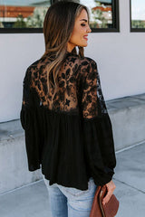Daydream Lace Embroidery Button Up Top