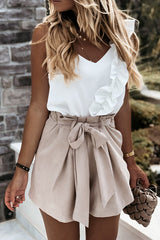 Best Night Ever Ruffle Cami Top