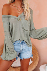 Top de bolsillo tejido Grow Toward Love