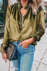 Time To Celebrate Velvet Long Sleeve Top