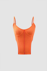 Asymmetric Ribbed Cami Top