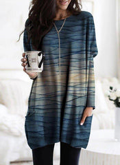 Camisetas casuales estampadas a rayas