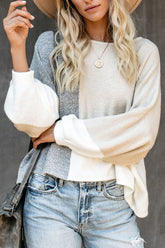 Suéter de punto suave reversible y muy acogedor