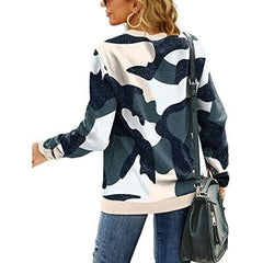 Print Round neck Long sleeve Sweatshirts T-Shirts