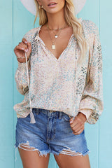 Perfect Outing Floral Print Smocked Top