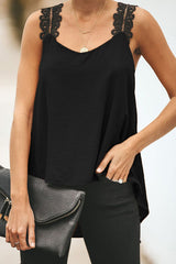 XOXO Lace V-Neck Tank Top