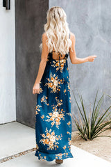 Feeling My Love Print High-Slit Maxi Dress