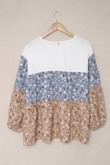 Blossoming Style Boho Print Flare Top