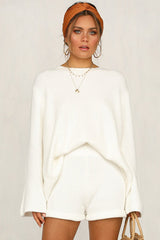 Traje de suéter de punto a rayas After Sundown