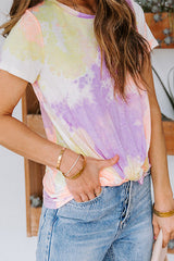 Summer Vibe Kurzarm-Tie-Dye-T-Shirt