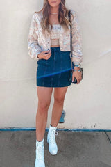 Suéter de dos piezas de punto colorido para escapada de fin de semana