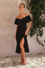 Won Your Heart – Kurzärmliges Midikleid mit Flecken