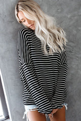 Always Lovely Stiped Casual Knit Top