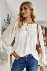 Always Amazing Swiss Dot Lace Top