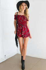 Off the Shoulder Shivering Romper
