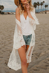 Vest With the Best Lace Embroidery Duster
