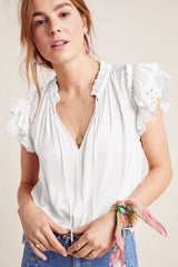 A True Beauty Lace Short Sleeve Top