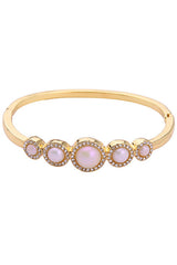 Pulsera elegante de perla metálica