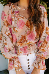 You're My Reason Printed Smocked Top