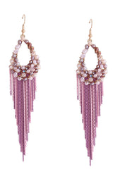 Pendientes elegantes colgantes de guijarros