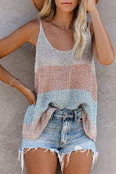 Gestreiftes Strick-Tanktop „Taking it Easy“