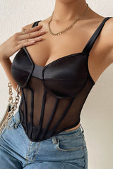 Dreamy Feelings Bustier Corset Crop Top
