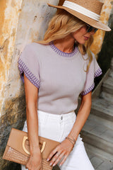 Top de punto con mangas escalonadas Always Sunny