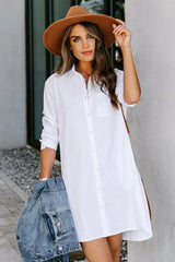 Vestido camisero de manga larga Stay Sunny