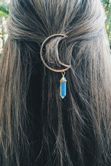 Adornos para el cabello con diamantes de imitación de luna