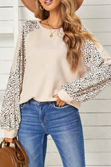 Top de manga larga con estampado Autumn Daze