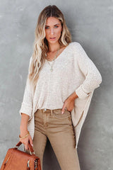 Suéter de punto de manga larga What You Love