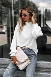 Desde el principio Top de manga larga fruncido